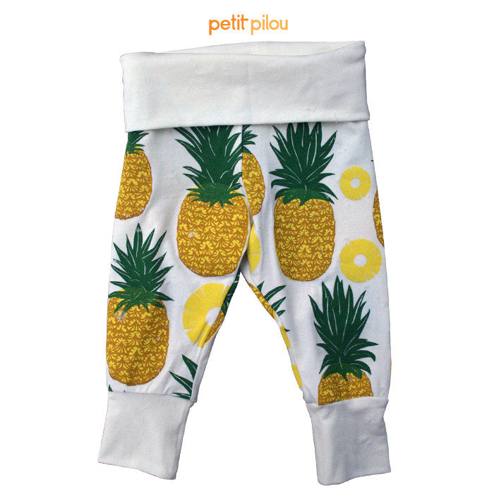 Organic pineapple baby pants - Petit Pilou